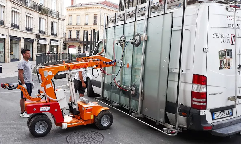 Palonnier lève-vitre à ventouse : Devis sur Techni-Contact - Chariot à  ventouse pose vitres